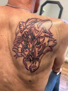 Good Karma Tattoo, Cover-Up, vorher